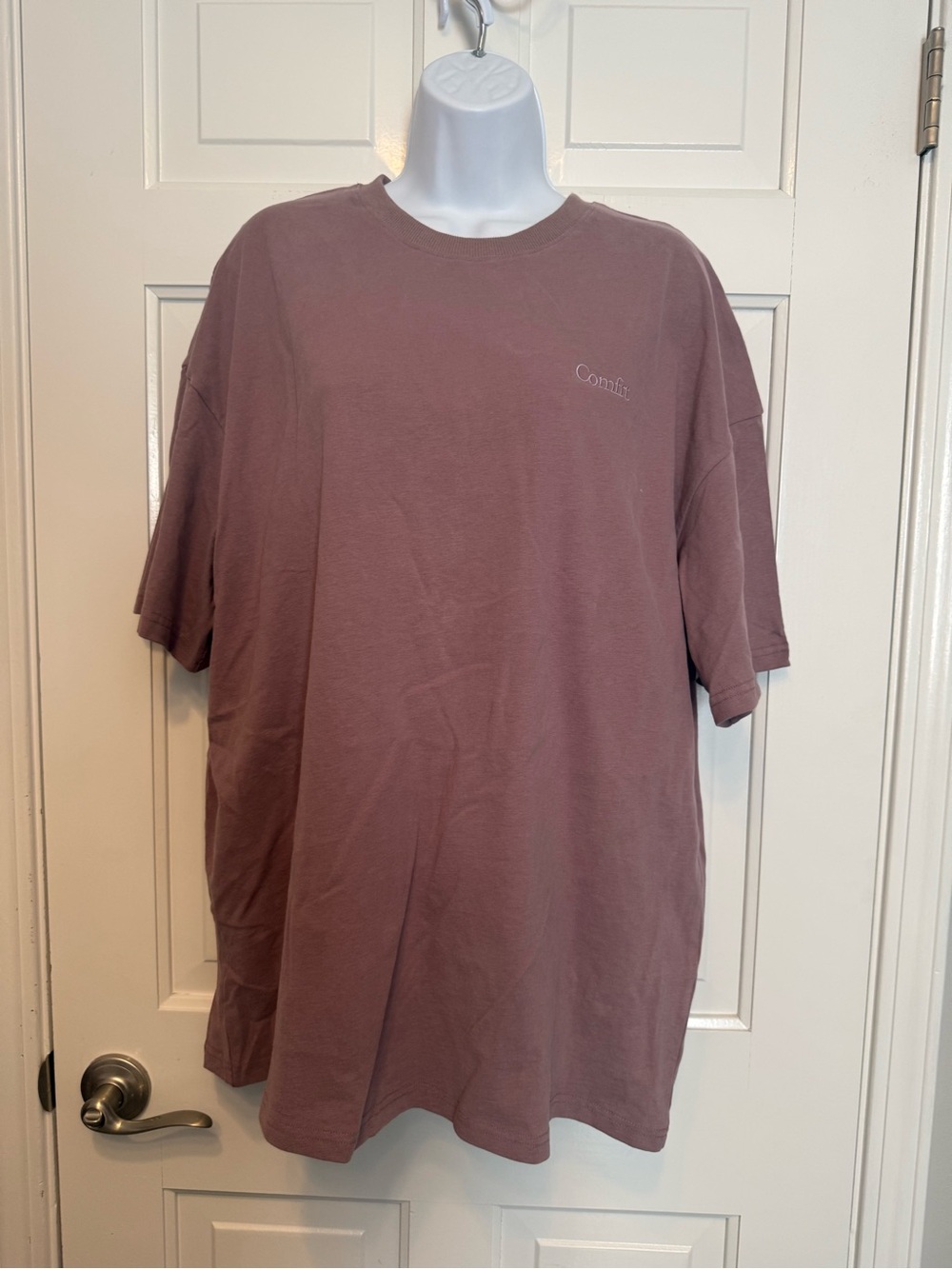 Comfrt Fit Men’s Women’s oversized Crewneck T-Shirt in Mauve